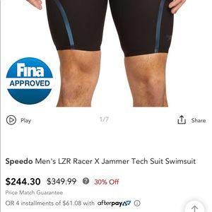 SPEEDO LZR X RACER Tech swimsuit